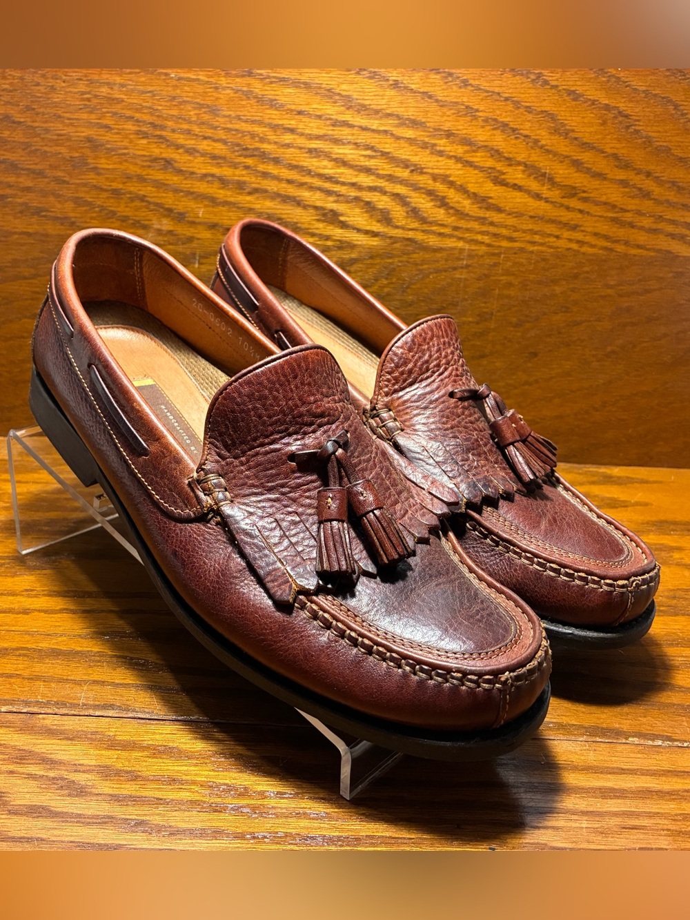 Vintage Johnston & Murphy Handcrafted in Italy Kiltie Tassel Loafers Men’s 10.5